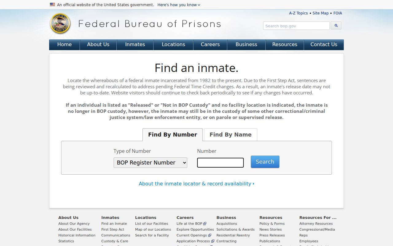 Federal inmate locator distinguished from Ontonagon County sex offender registry records